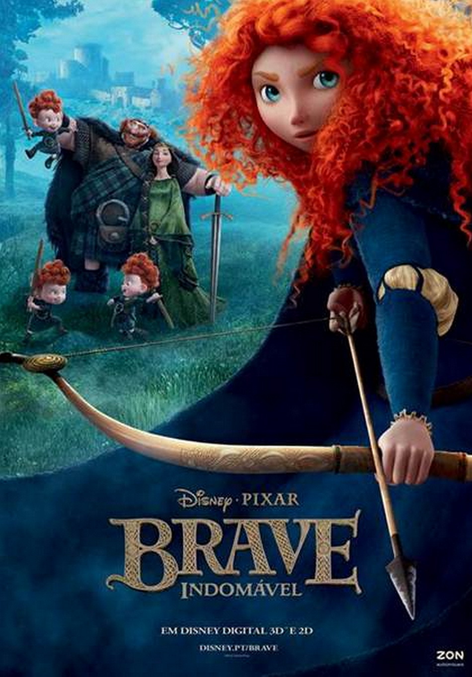 Filmes sobre protagonismo e resiliência - Valente (Brave)