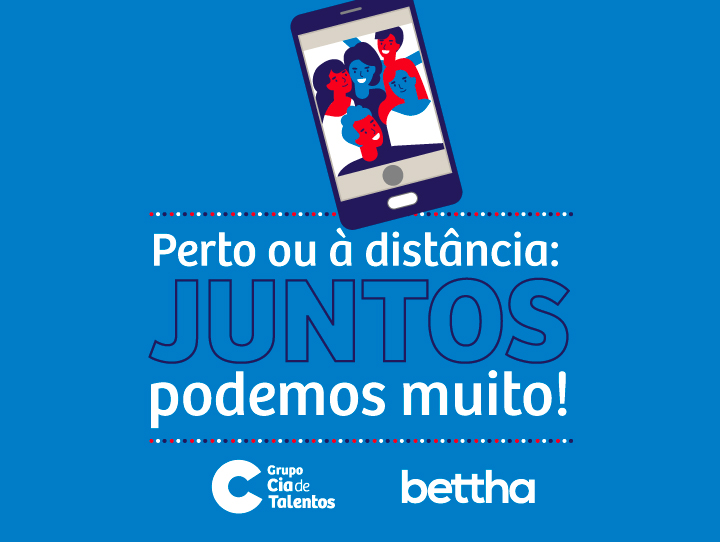 Perto ou à distância: juntos podemos muito!