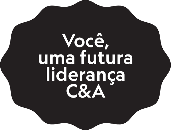 Logo preto com dizeres em branco