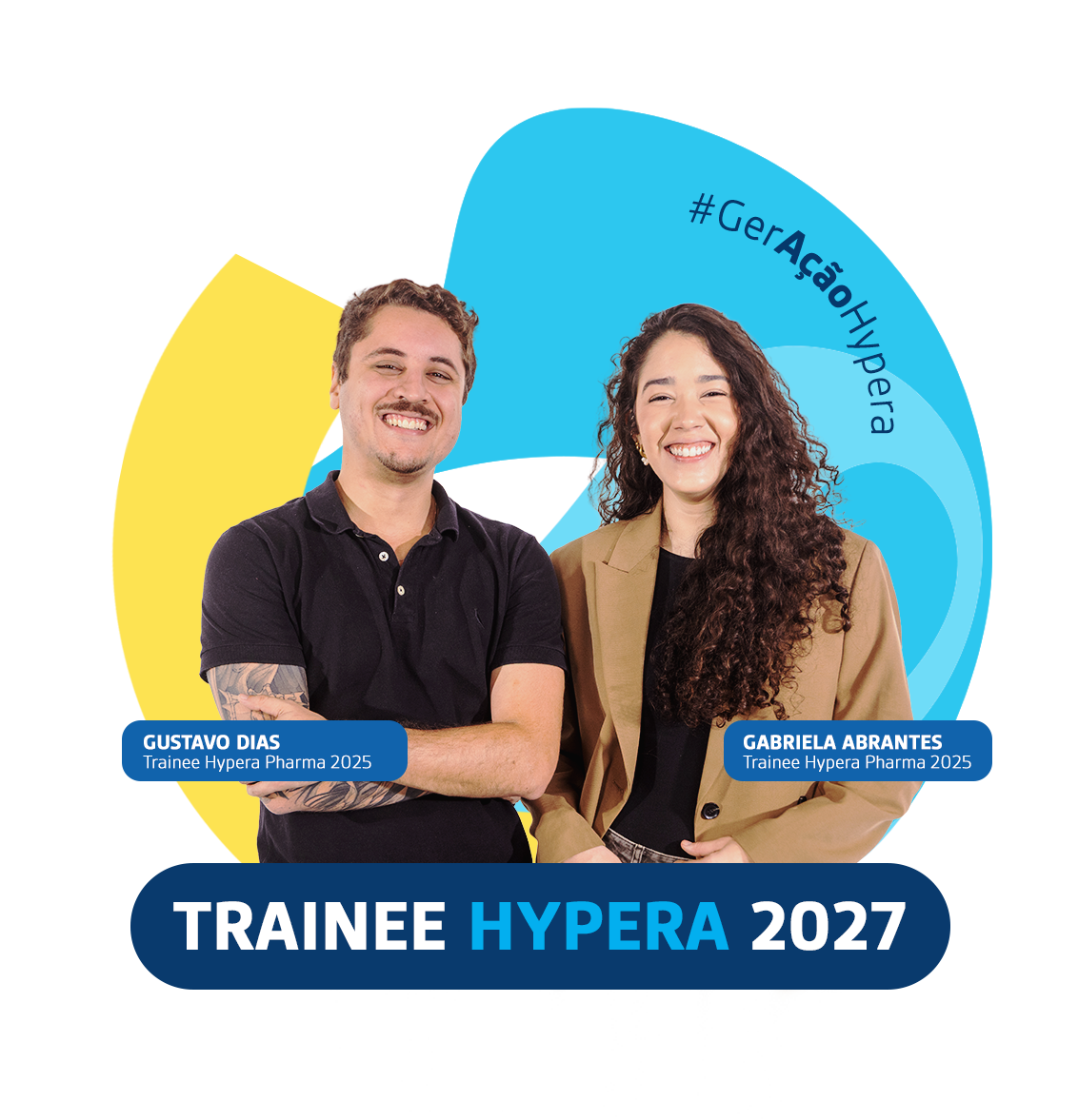Gustavo Dias e Gabriela Abrantes, Trainees Hypera Pharma 2025